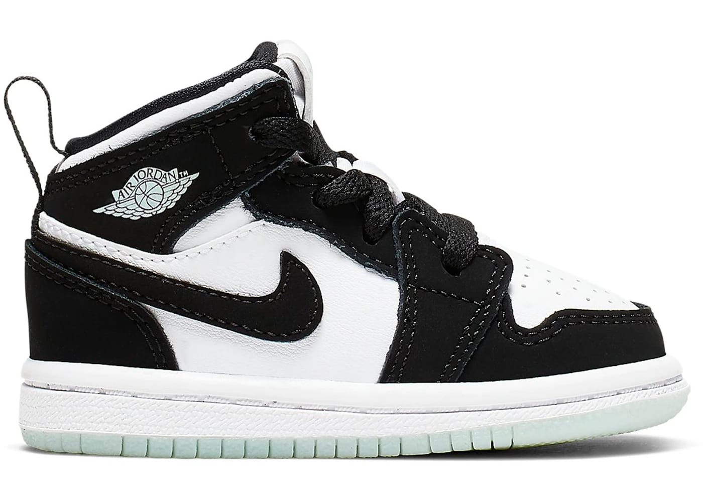 Jordan 1 Mid White Black Teal Tint (TD)