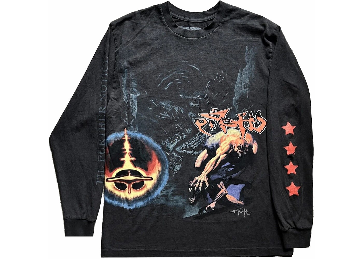 T-shirt Travis Scott Utopia - Taille S - Imprimé Graphique Noir Coton