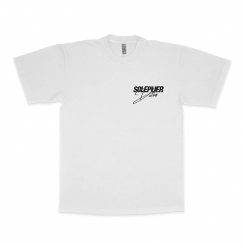 SOLEPLIER Fonts Tee White