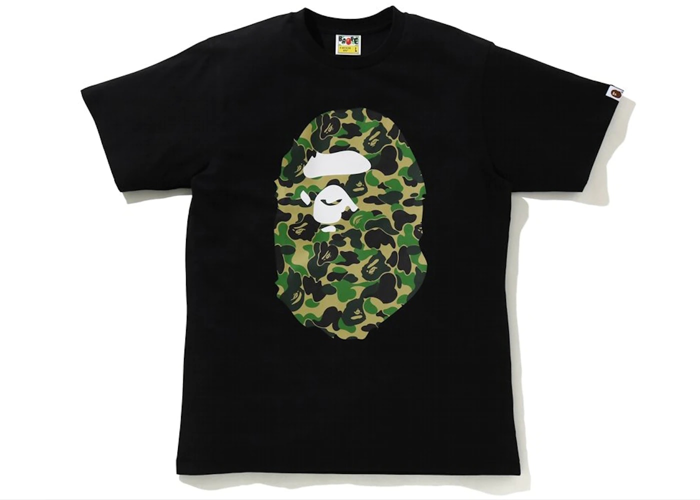 BAPE ABC Camo Big Ape Head Tee Black
