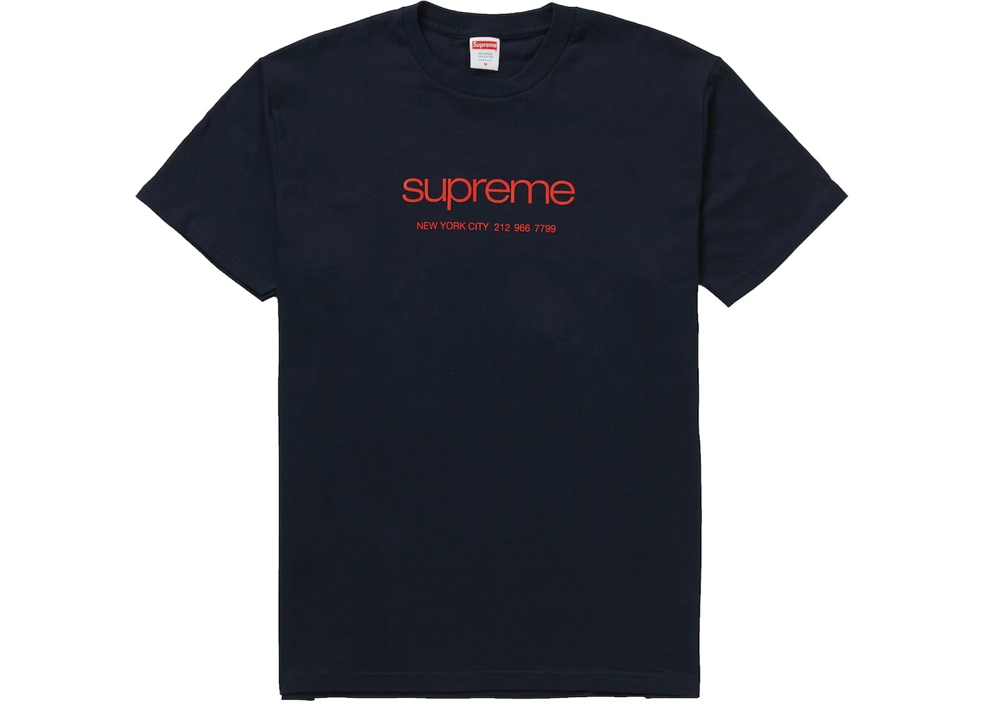 Supreme Shop Tee Navy – SOLEPLIER