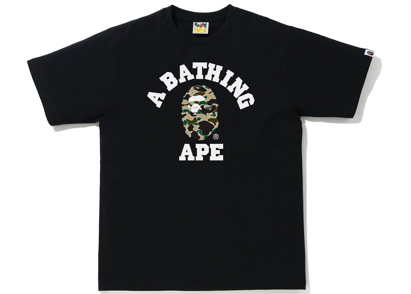 BAPE Sta Camo College Tee Black/Yellow