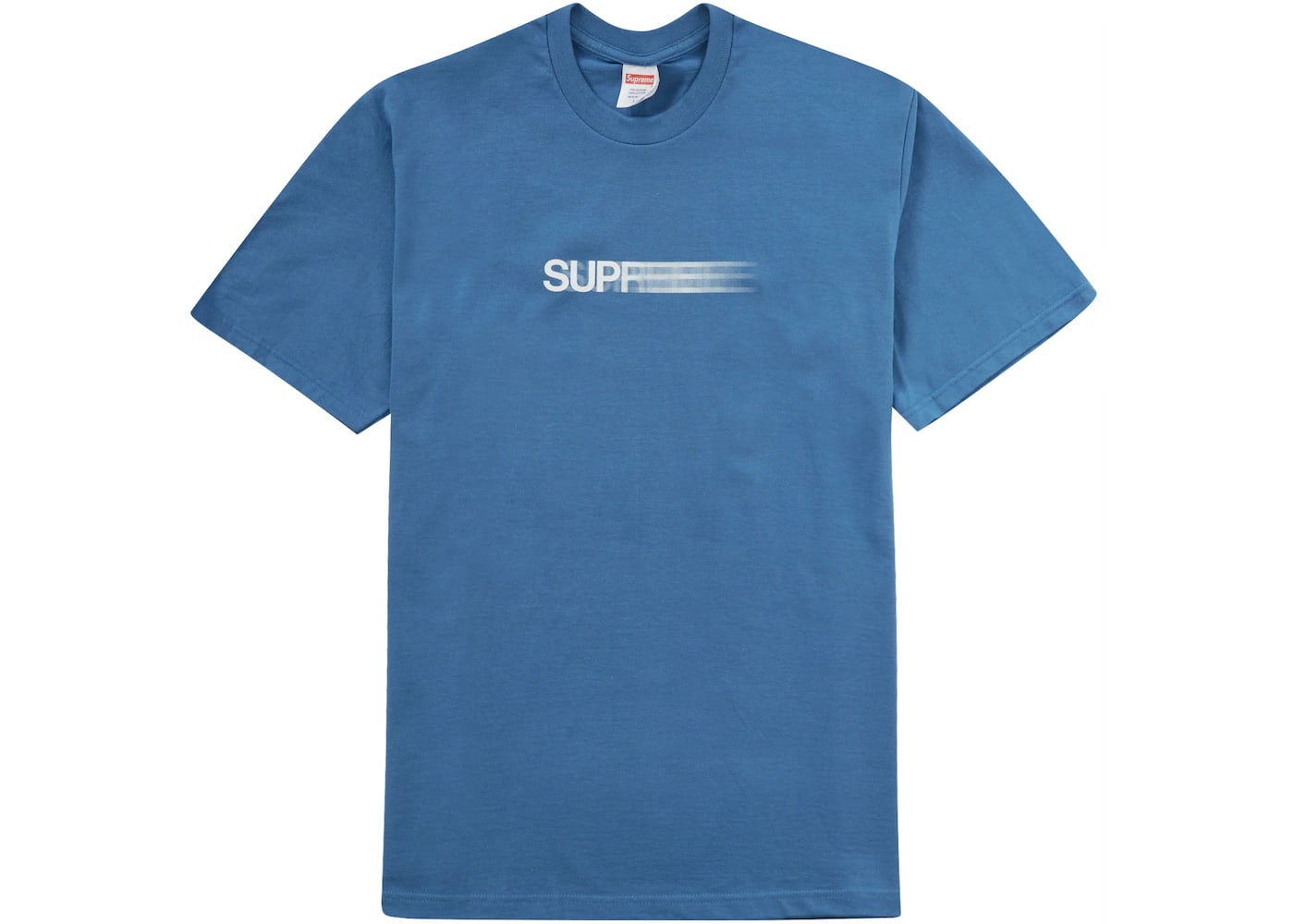 Supreme Motion Logo Tee (SS23) Faded Blue – SOLEPLIER