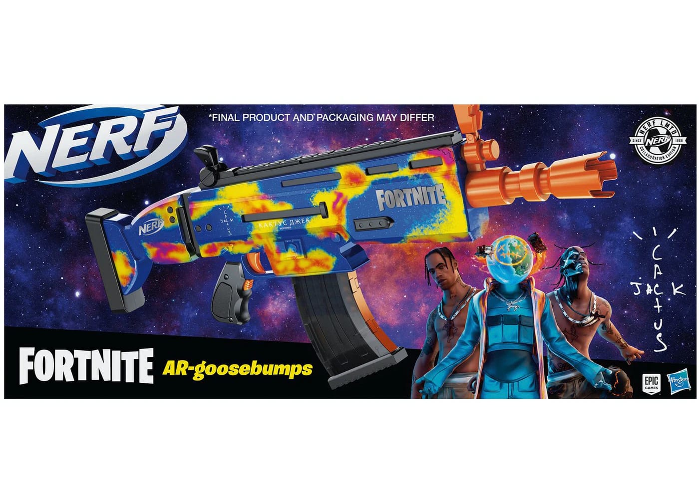 Travis Scott Cactus Jack Fortnite AR-Goosebumps Nerf Elite Dart