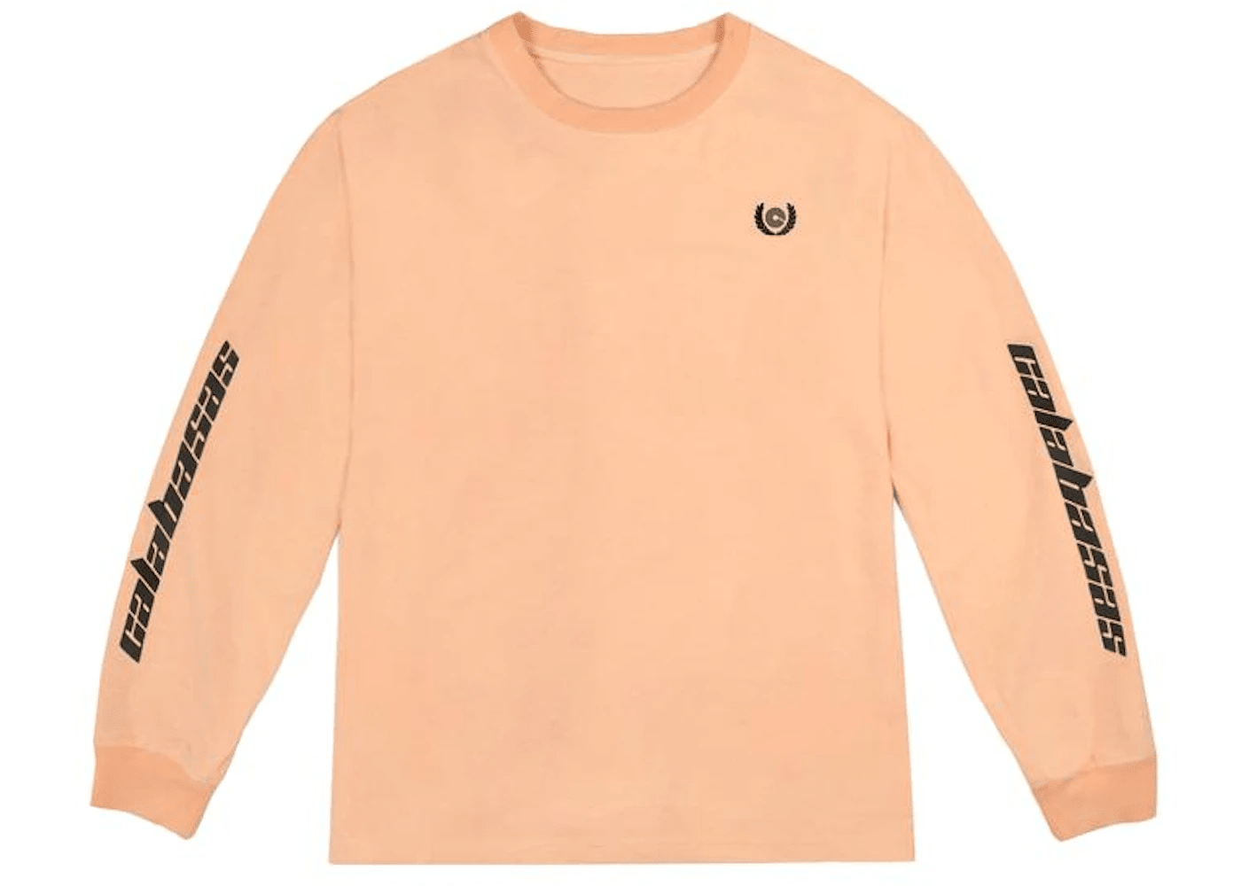 adidas Yeezy Calabasas Long Sleeves Tee Neon Orange