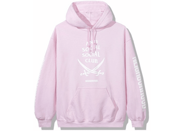 Anti social social pink hoodie hotsell
