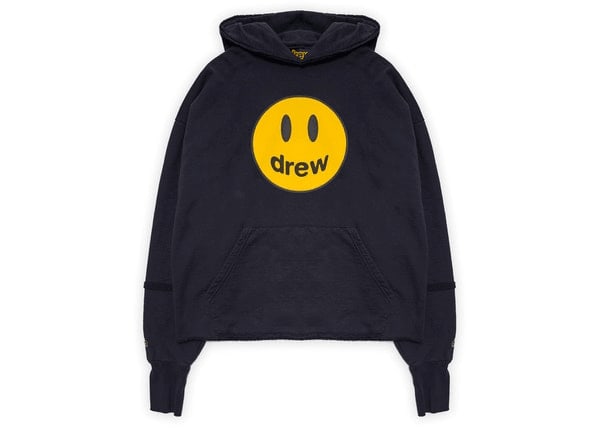 drew house deconstructed mascot hoodie black