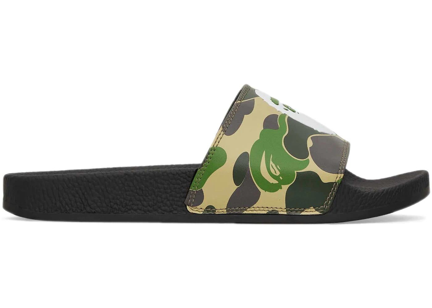 A Bathing Ape ABC Camo Slide Green