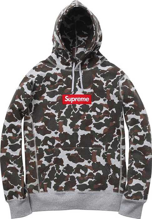 Supreme Box Logo Hooded Sweatshirt Duck Camo (FW12)