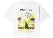 Purple Brand Textured Jersey T-shirt White