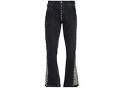 Gallery Dept. Studded LA Flare Denim Jeans Black
