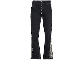 Gallery Dept. Studded LA Flare Denim Jeans Black