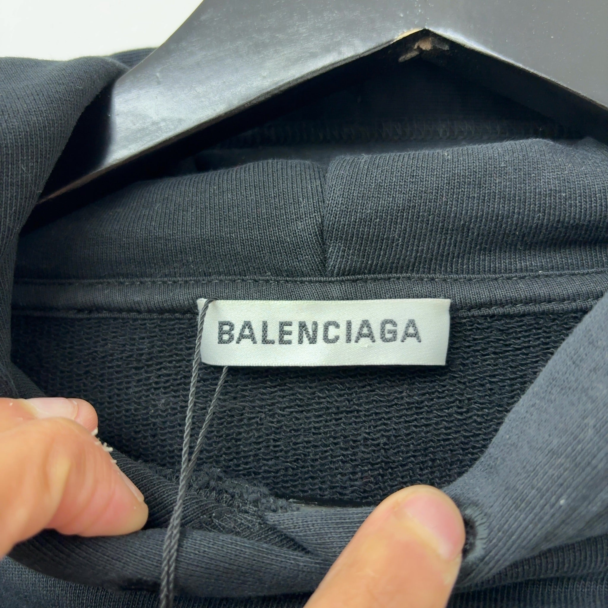Balenciaga Archetype Back Logo Hoodie Black