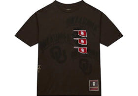 Travis Scott x Mitchell & Ness Oklahoma Sooners Seal T-Shirt Brown