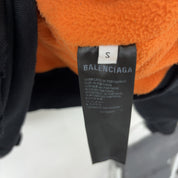 Balenciaga Oversized Sporty B Bomber Hoodie Black