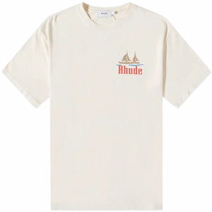 Rhude Sailing T-Shirt (VTG White)