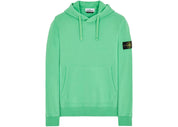 Stone Island 64120 Brushed Cotton Fleece Hooded Sweater Light Green