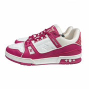 Louis Vuitton Trainer Low White Fuchsia