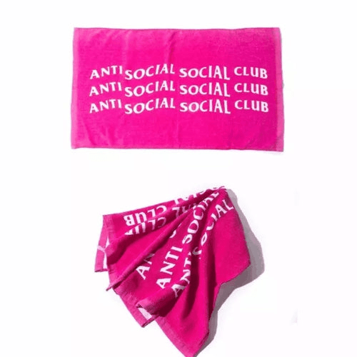 Anti Social Social Club Towel Pink
