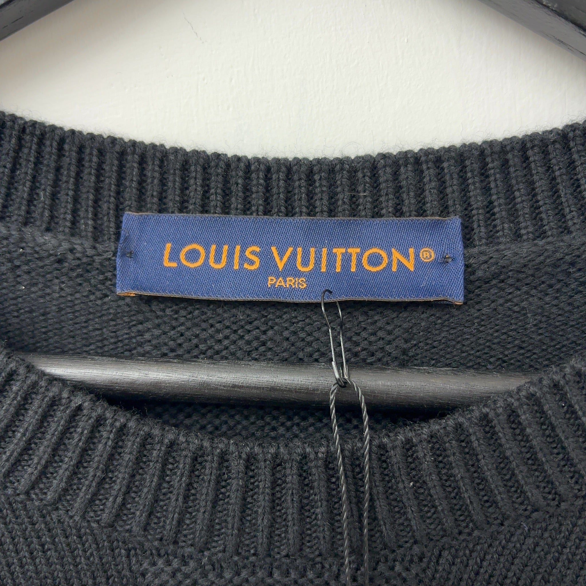 Louis Vuitton Embellished Wool Damier Pullover