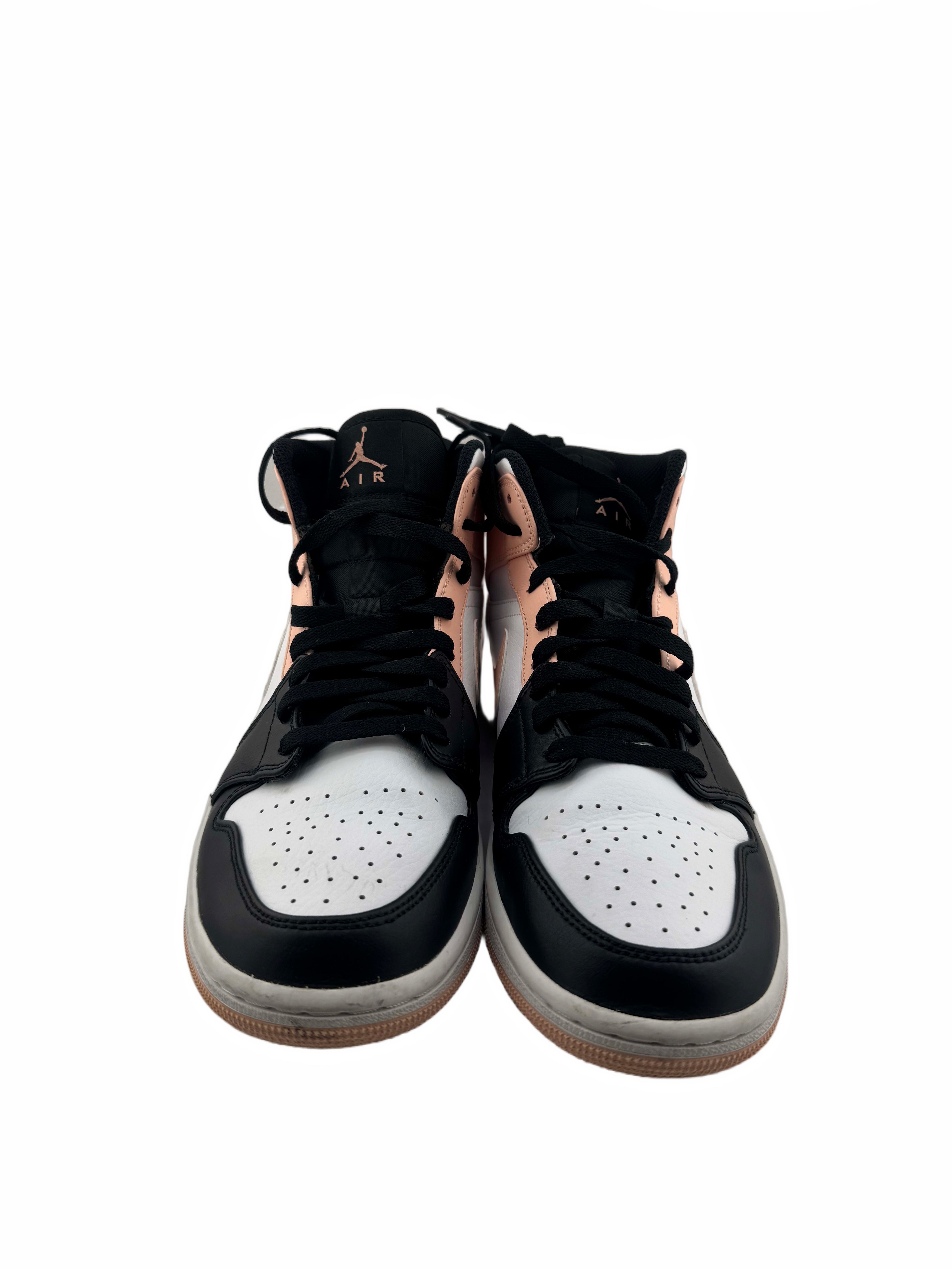 Jordan 1 Mid Arctic Orange Black Toe