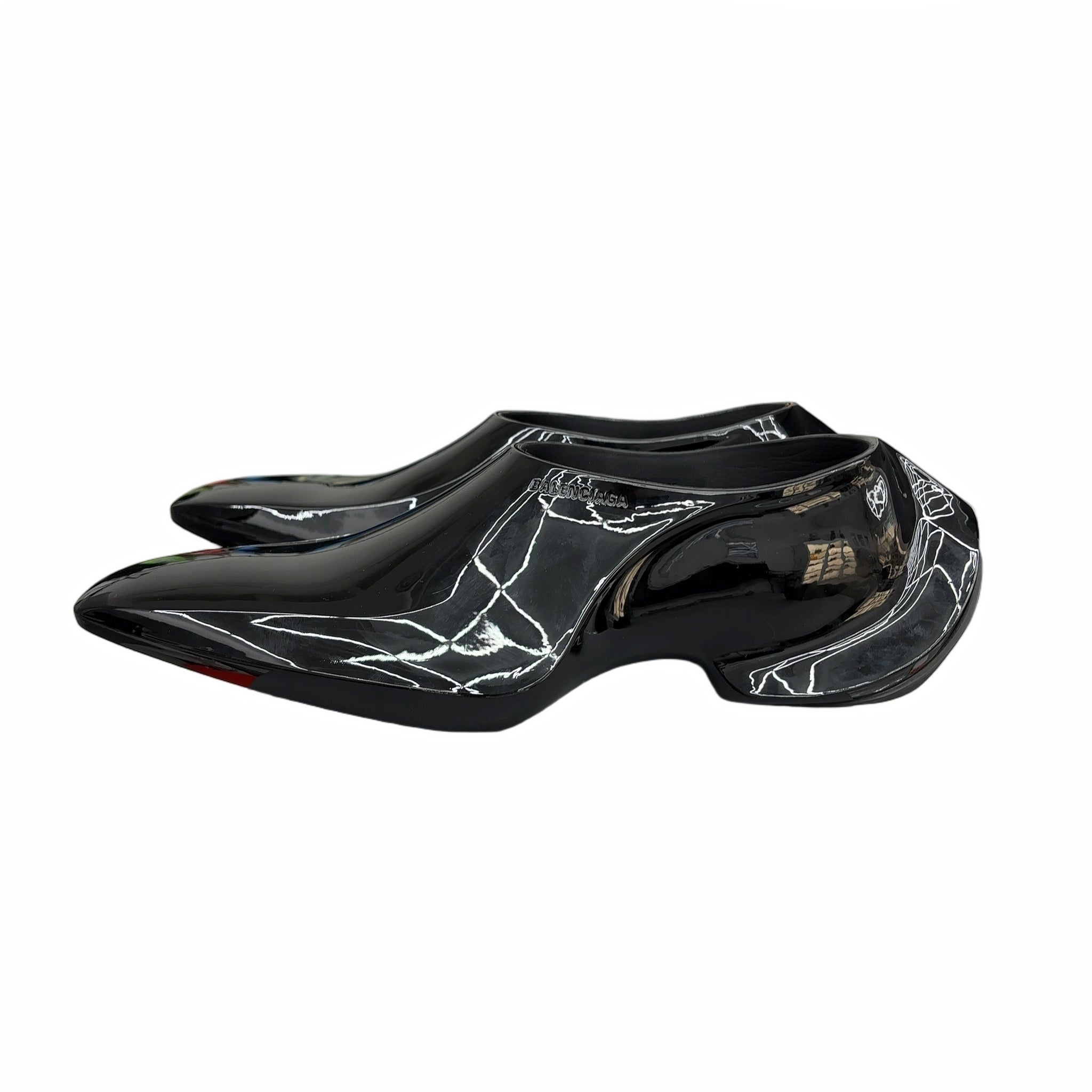 Balenciaga Space Shoe Shiny Black