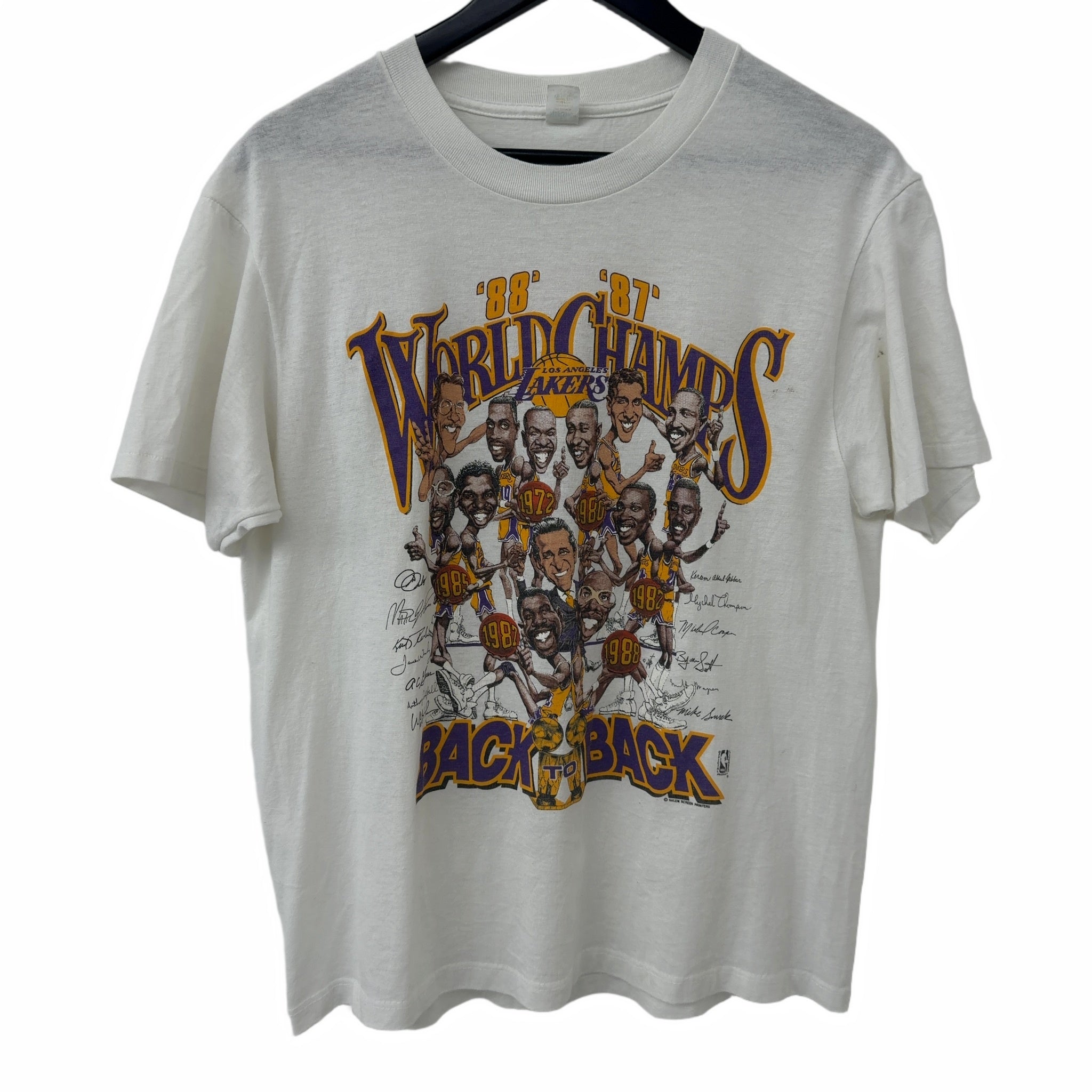 Vintage Lakers Worldchamp Tee White