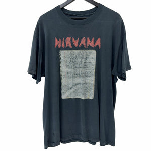 Vintage 2003 Nirvana Ghost Notebook Kurt Cobain Tee