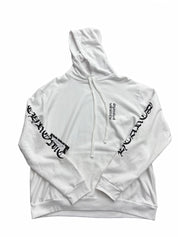 Chrome Hearts Vertical Logo Hoodie White