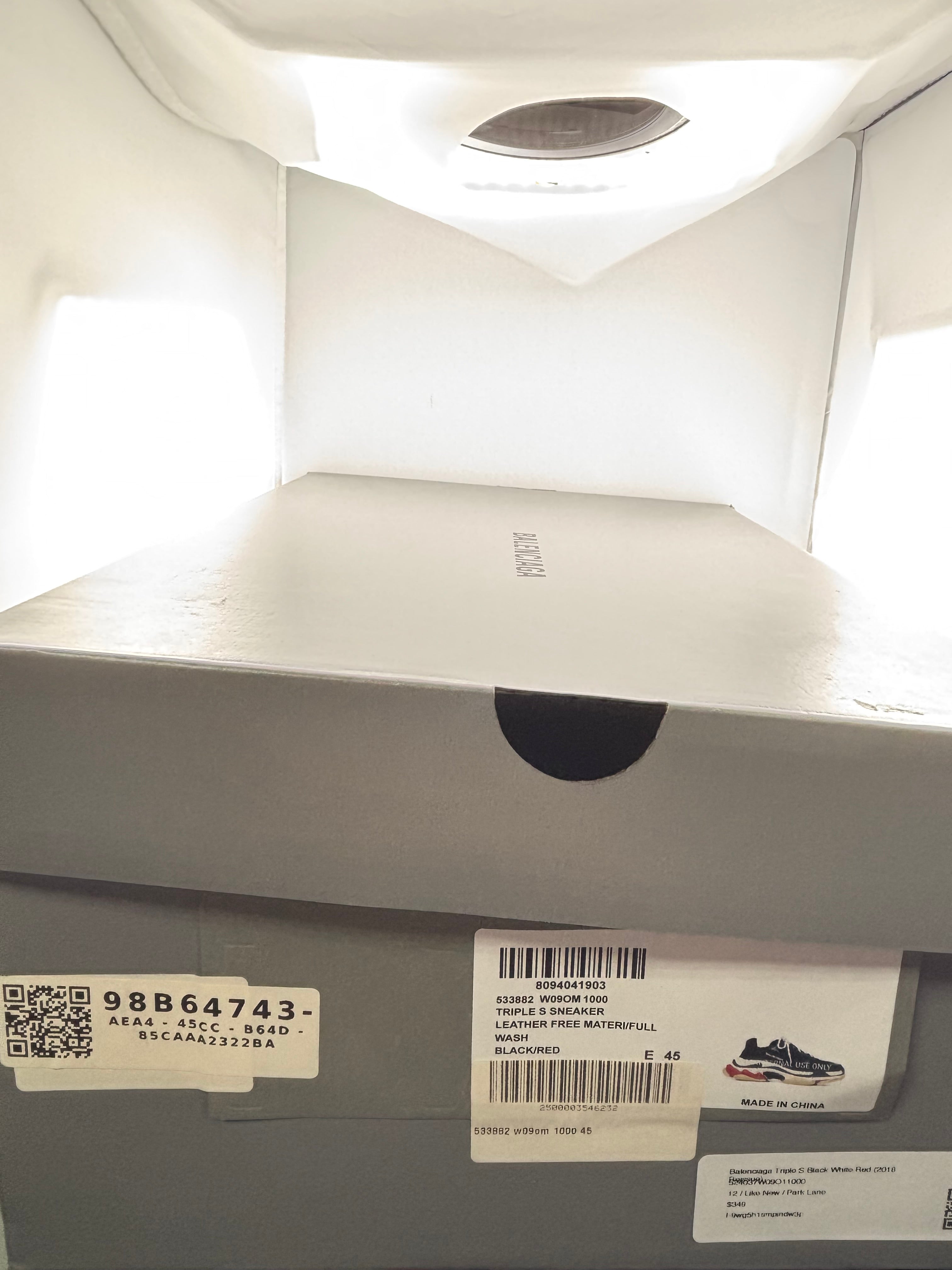 Balenciaga Triple S Black White Red (2018 Reissue)