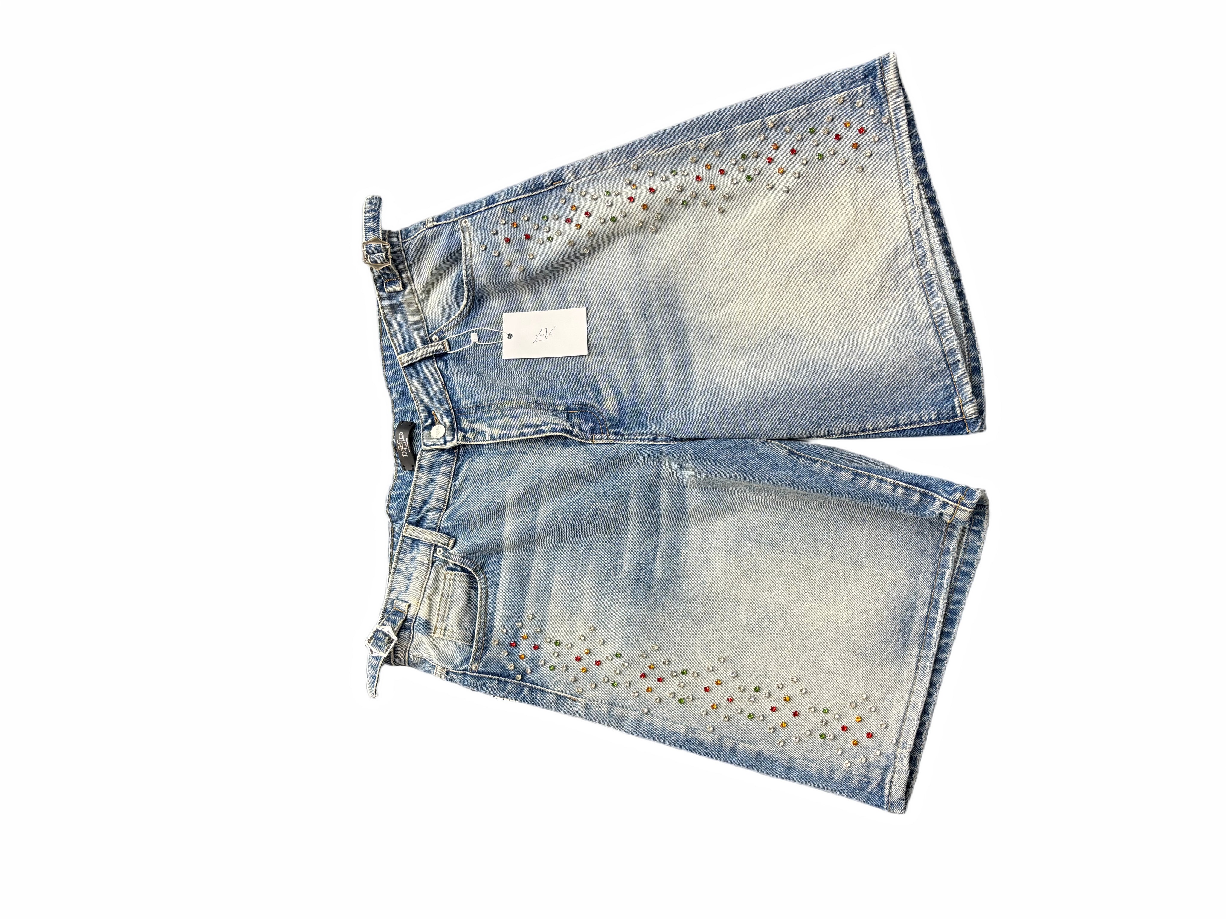 HAPPY MEMORIES DON'T DIE HMDD 'H-STAR CRYSTAL' JORT SHORTS