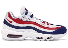 Nike Air Max 95 White Deep Royal Blue Gym Red