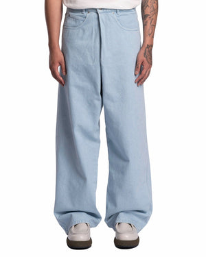 LU’U DAN Pleated Front Oversized Denim Pant