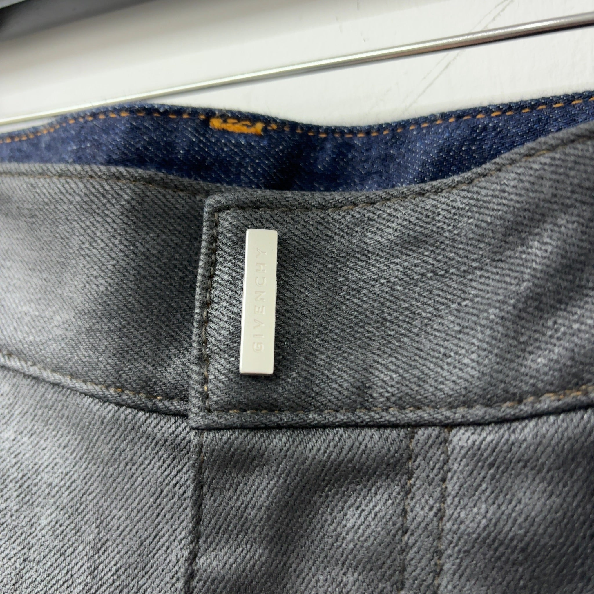 Givenchy Black Waxed Denim Jeans