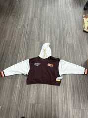 Jordan x Maison Chateau Rouge Women's Fleece Top Hoodie Brown