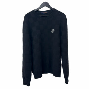 Louis Vuitton Embellished Wool Damier Pullover