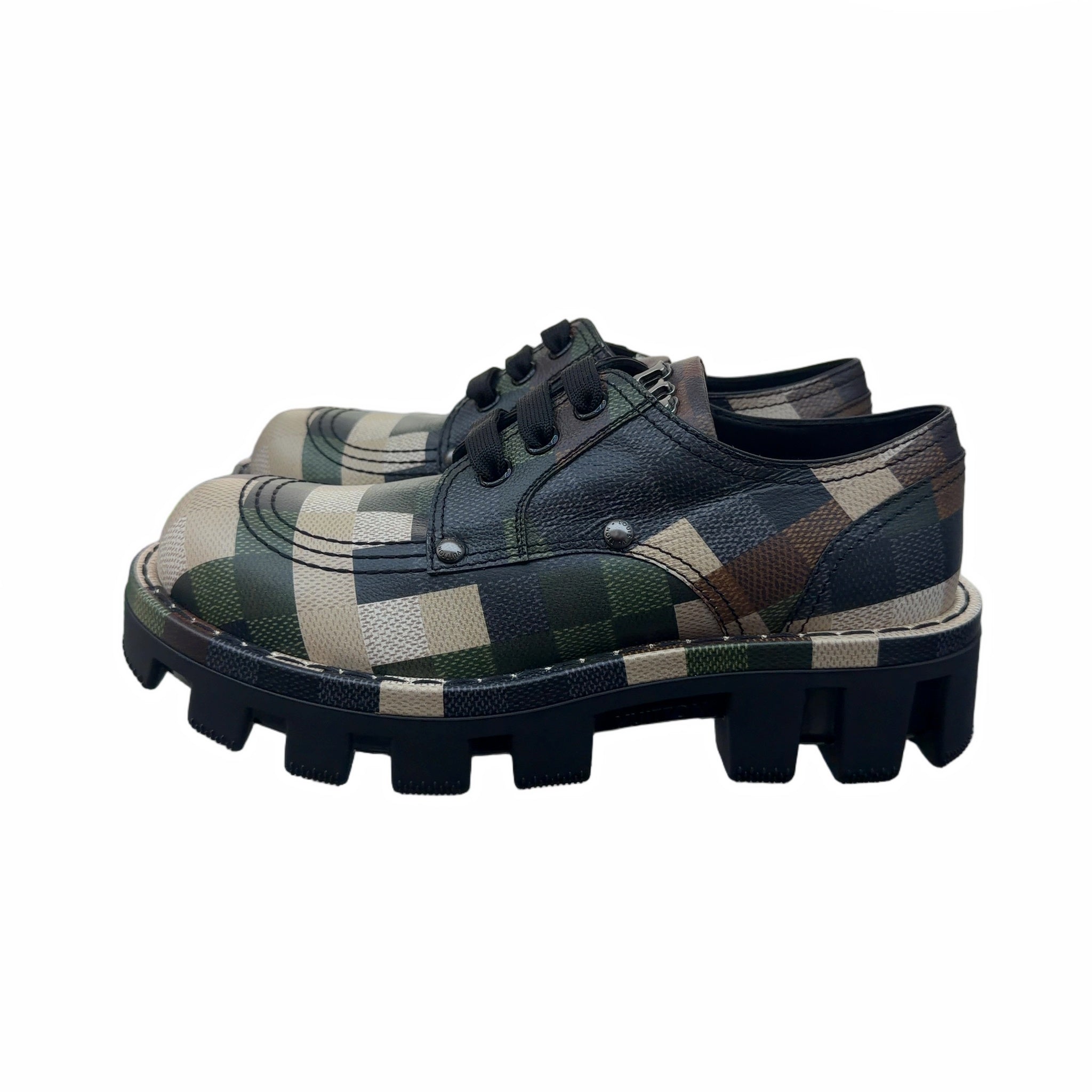 Louis Vuitton Pharrell x NIGO Damoflage LV Checker Derby
