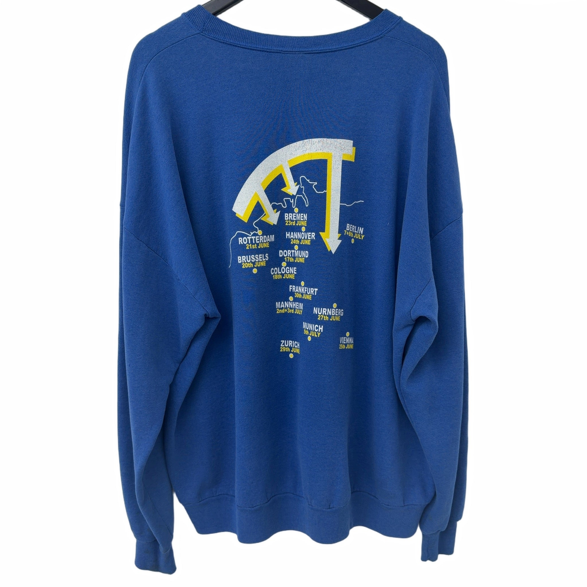 Vintage 1980 Led Zeppelin Over Europe Tour Sweatshirt