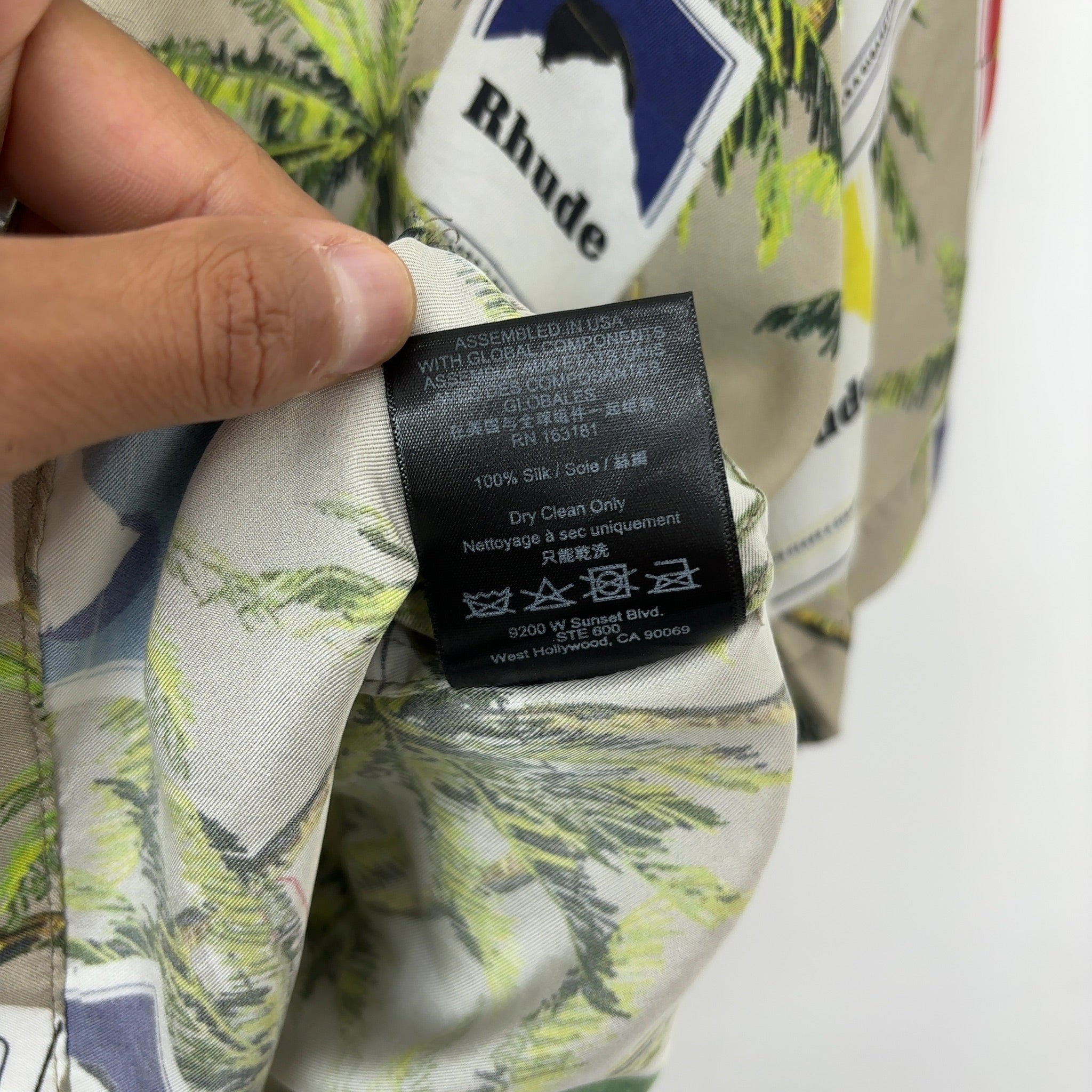 Rhude Ciggerate Print Button Shirt Multi