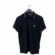 Moncler Logo Polo Shirt Black/Red/White