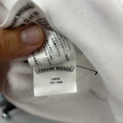 Chrome Hearts Vertical Logo Hoodie White