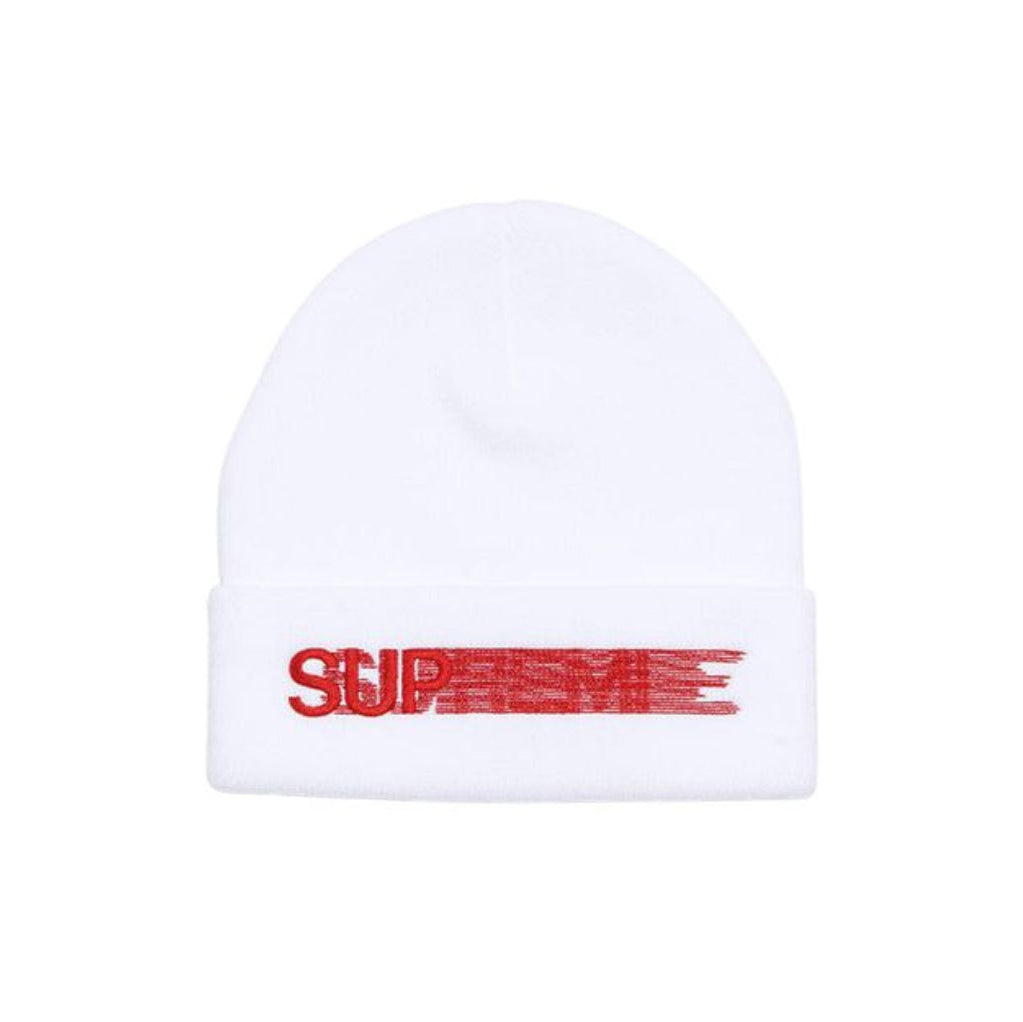 Supreme Motion Logo Beanie White