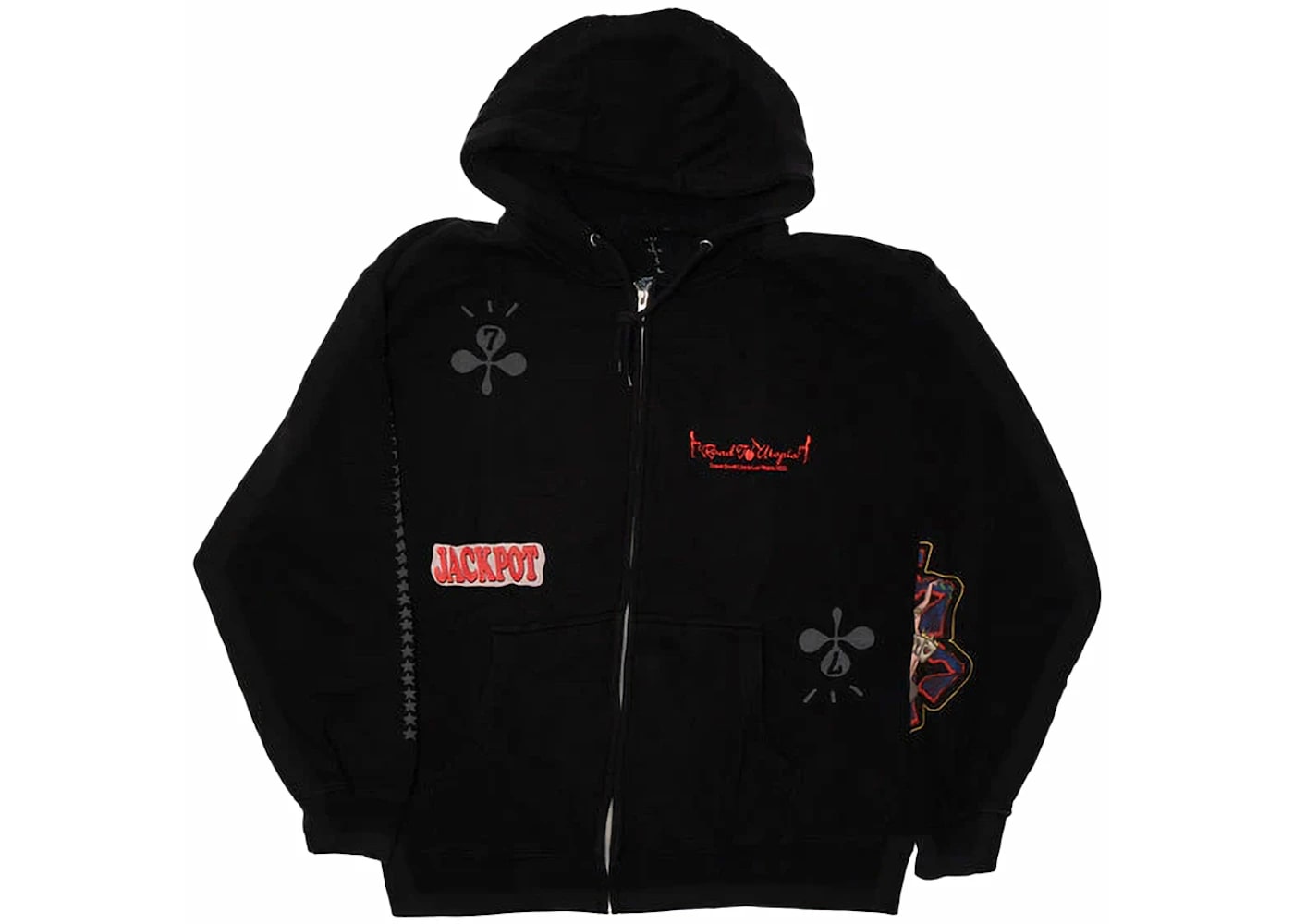 Travis Scott Road To Utopia Las Vegas Aces Zip Hoodie Black
