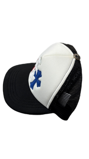 Chrome Hearts Hollywood Triple Cross Trucker Hat Red/White/Blue