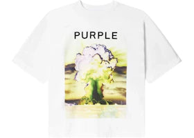 Purple Brand Textured Jersey T-shirt White