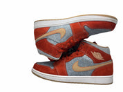 Jordan 1 Mid Denim Red