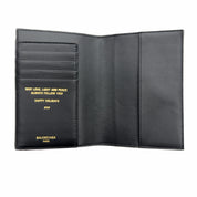 Balenciaga Leather Passport Holder Grey