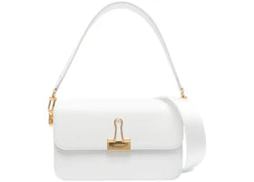 OFF-WHITE Plain Binder M Shoulder Bag White