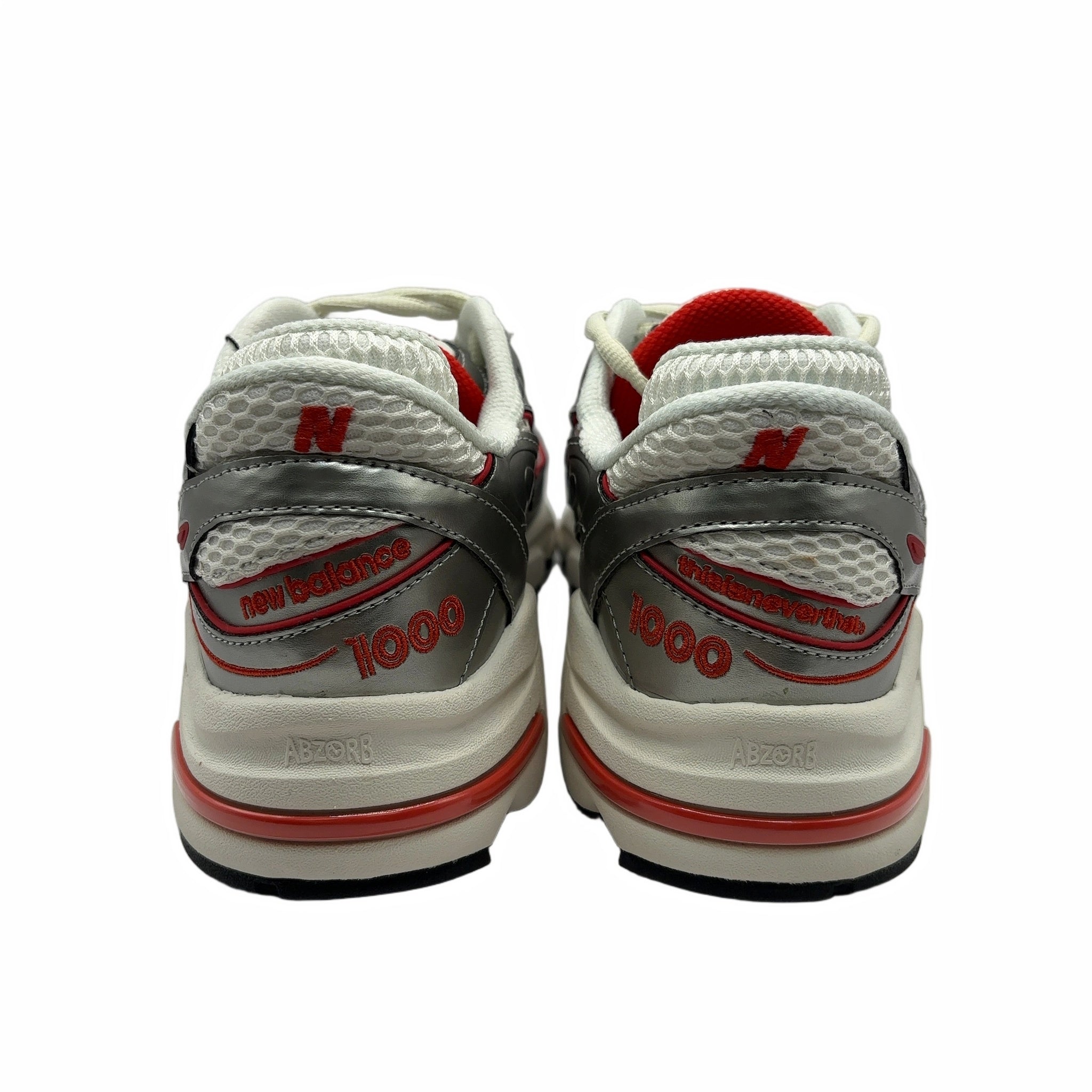 New Balance 1000 thisisneverthat Metallic Silver Red