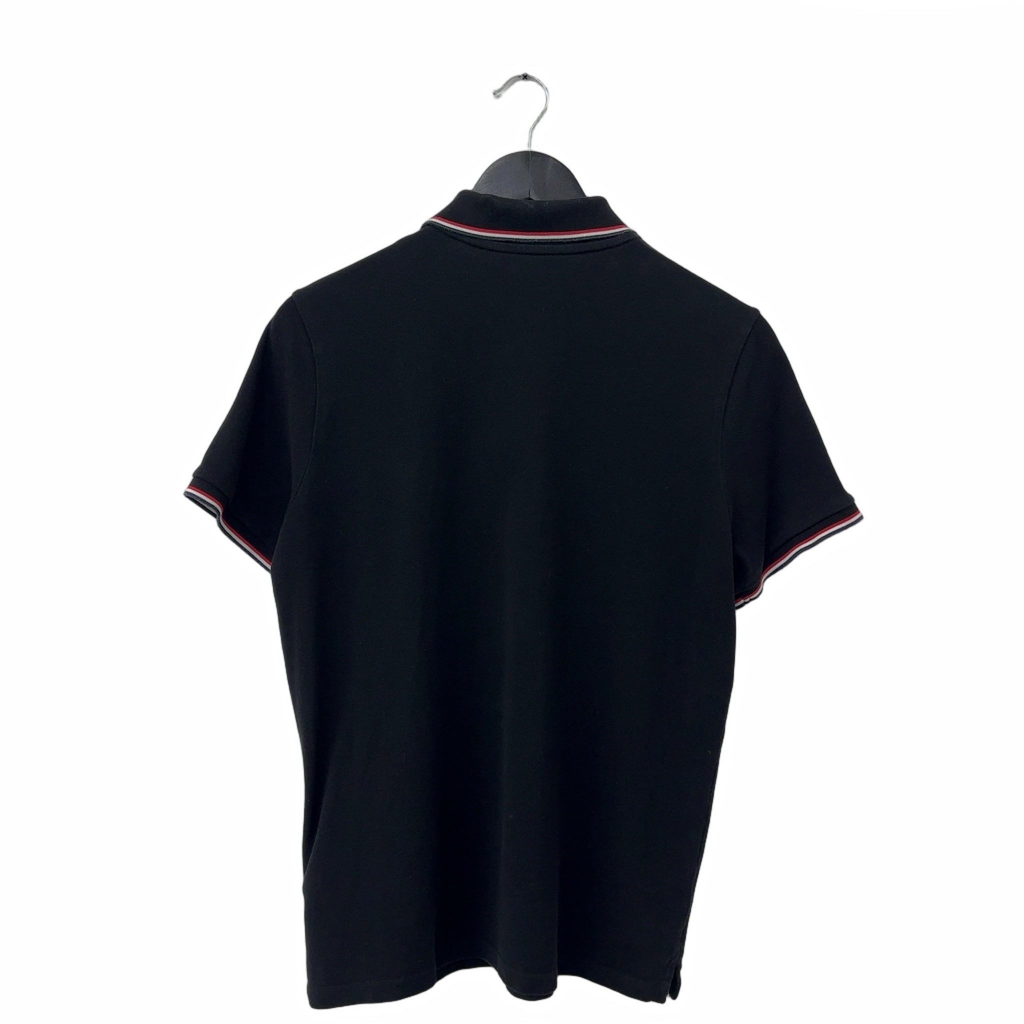 Moncler Logo Polo Shirt Black/Red/White
